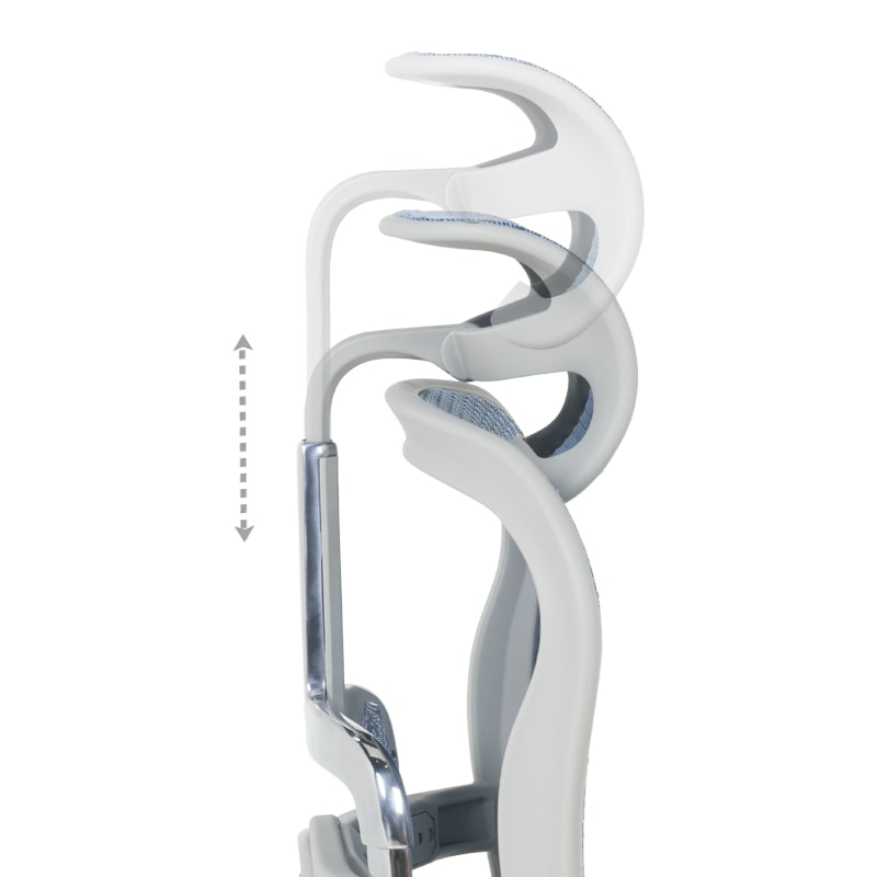 Ергономичен офис стол Ergohuman Elite 2 син-сив